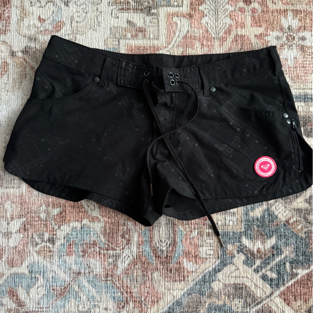 Roxy Black Board Shorts Size 3 Women’s Surf Swim Shorts